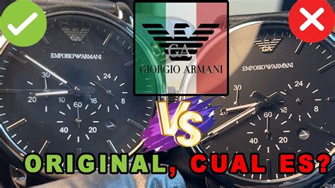 como identificar un reloj emporio armani original